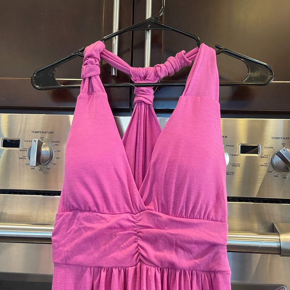 Pink maxi dress size large NWT - Picture 6 of 8
